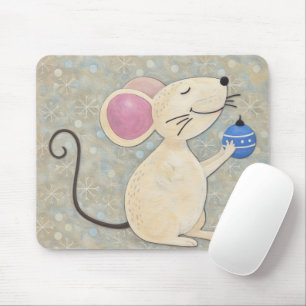 Cute Christmas Mouse Holiday Mousepad