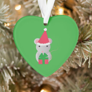 Cute Christmas Mouse Ornament