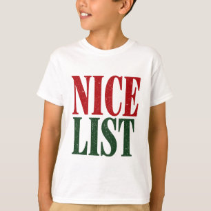 Cute Christmas Nice List Dear Santa T-Shirt