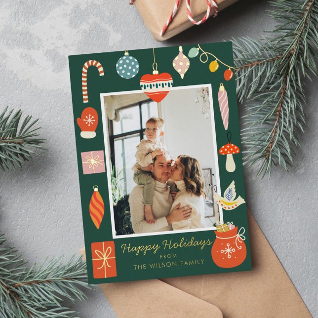 Cute Christmas Ornament Family Photo Holiday  (Creator Uploaded)
