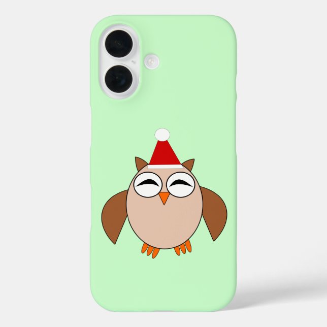 Cute Christmas Owl Case-Mate iPhone Case (Back)