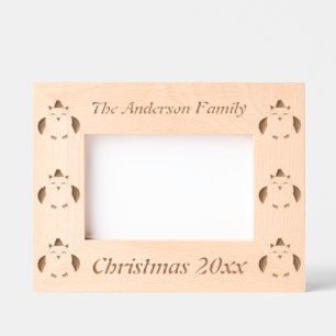 Cute Christmas Owl Custom Etched Frames