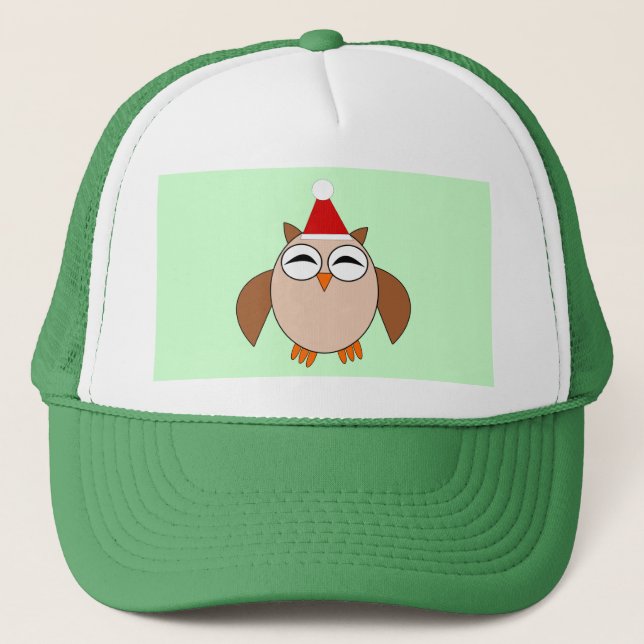 Cute Christmas Owl Hat (Front)