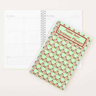 Cute Christmas Owl Personalized Planner