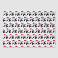 Cute Christmas Panda Bear in Santa Hat Holiday