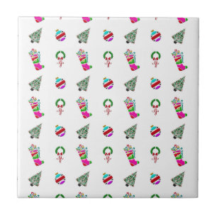 Cute Christmas Pattern Tile