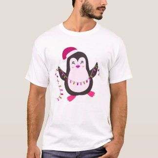 “Cute Christmas Penguin Lights”  ✨  T-Shirt