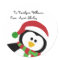 Cute Christmas Penguin Personalized Gift Tags