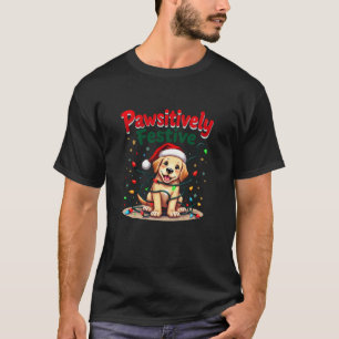 Cute Christmas Pet – Reindeer and Santa Hat T-Shirt