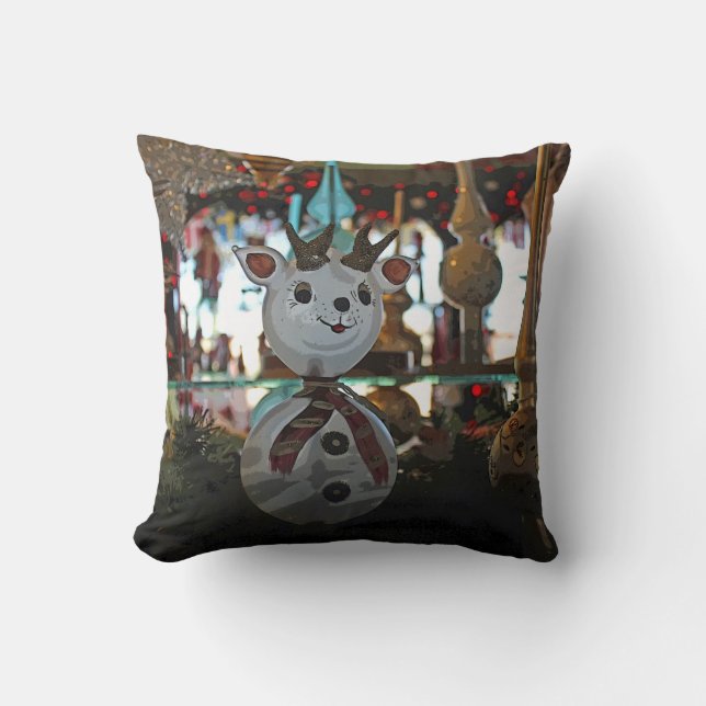 Cute Christmas Pillow! Throw Pillow (Front)