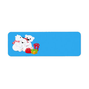 Cute Christmas Polar Bears