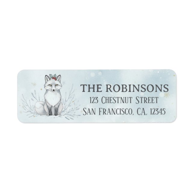 Cute Christmas Polar Fox Custom Christmas (Front)