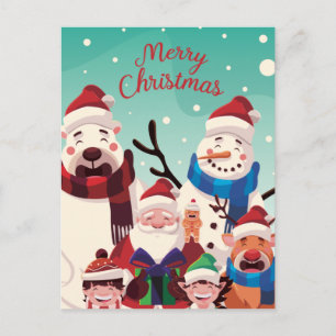 Cute Christmas Postcard