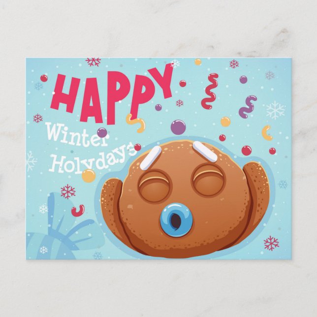 Cute Christmas Postcard (Front)