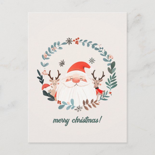 Cute Christmas Postcard (Front)