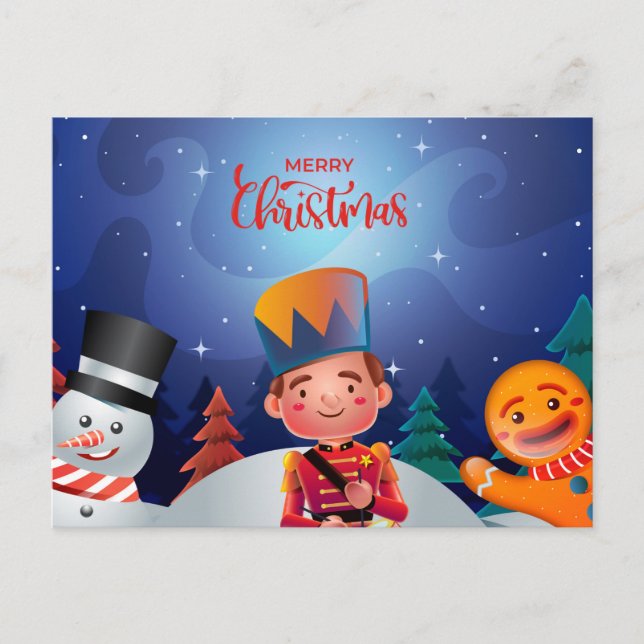 Cute Christmas Postcard (Front)