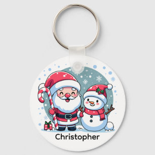 Cute Christmas Potato Custom Keychain