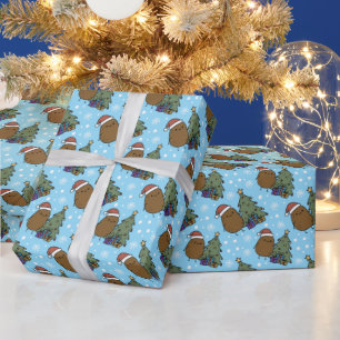 Cute Christmas Potato Wrapping Paper