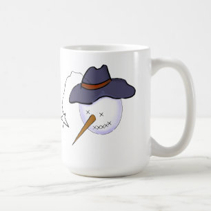 Cute Christmas Primitive Snowman Coffee Mug
