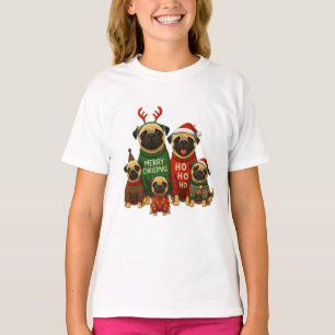 🎄 Cute Christmas Pugs in Festive Sweaters