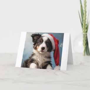 Cute Christmas Puppy Thank You Card