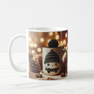 Cute Christmas Reindeer Coffee Mug Cozy Winter