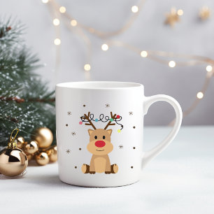 Cute Christmas Reindeer Mug