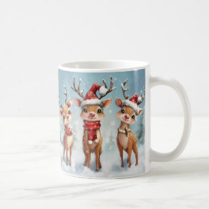 Cute Christmas Reindeer Mug – Cozy Holiday Mug 