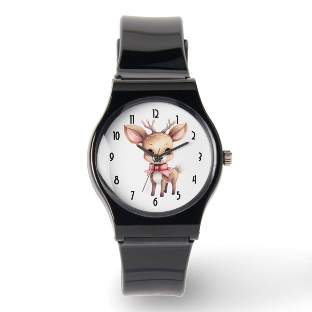  Cute Christmas Reindeer Watch (Front)