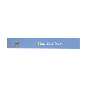 Cute Christmas Reindeer with Red Nose Custom Wraparound Address Label