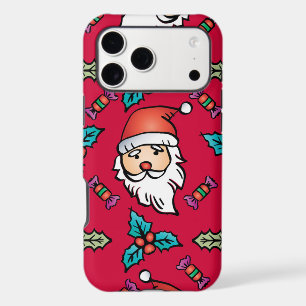 Cute Christmas Santa Claus Pattern Festive Red