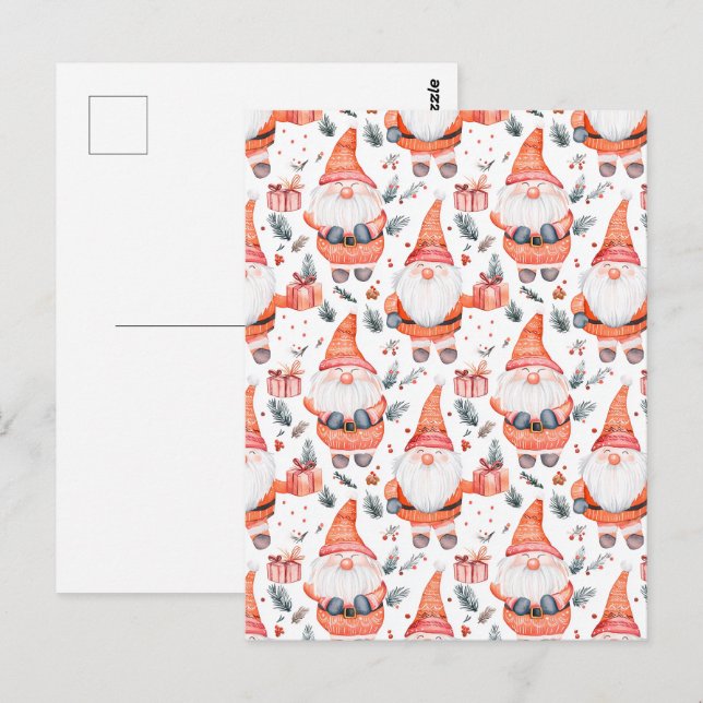 Cute Christmas Santa Claus Postcard (Front/Back)