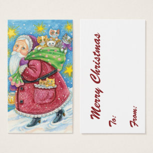 Cute Christmas, Santa Claus with Kittens and Cats!