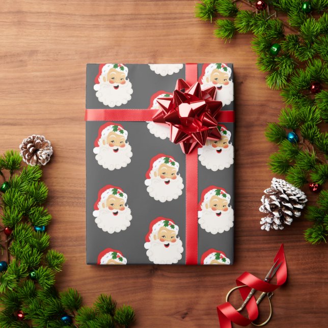 Cute Christmas Santa Claus Wrapping Paper (Holiday Gift)