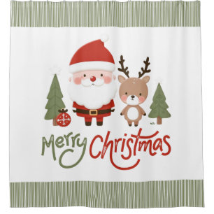 Cute Christmas Santa & Reindeer
