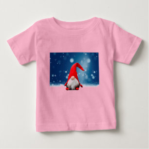 Cute Christmas Santa Snow Stars Baby T-Shirt