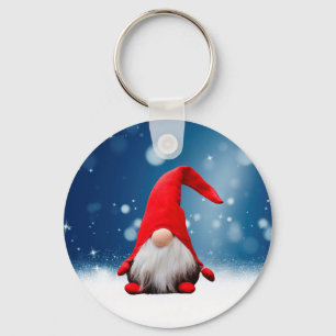 Cute Christmas Santa Snow Stars Keychain