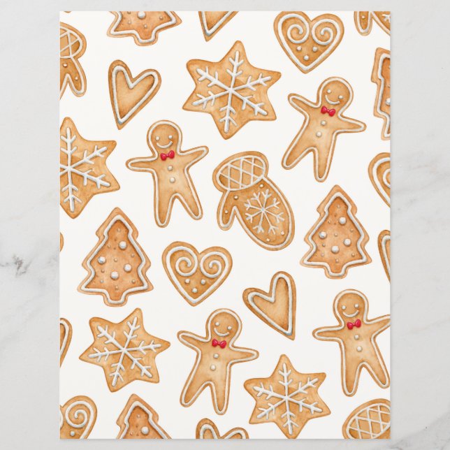  Cute Christmas Scrapbook Paper (Front)