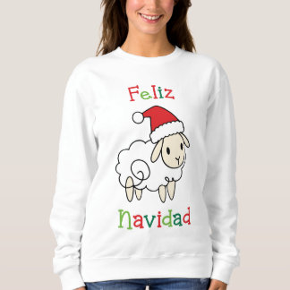 Cute Christmas Sheep – Feliz Navidad Sweatshirt