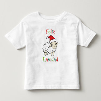 Cute Christmas Sheep – Feliz Navidad Toddler T-shirt