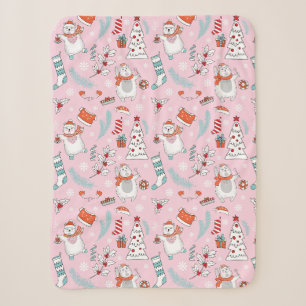 Cute Christmas Sherpa Blanket