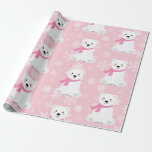 Cute Christmas Snowflake Polar Bear Baby Girl Pink Wrapping Paper<br><div class="desc">Cute Christmas Snowflakes Polar Bear Baby Girl Pink Wrapping Paper</div>