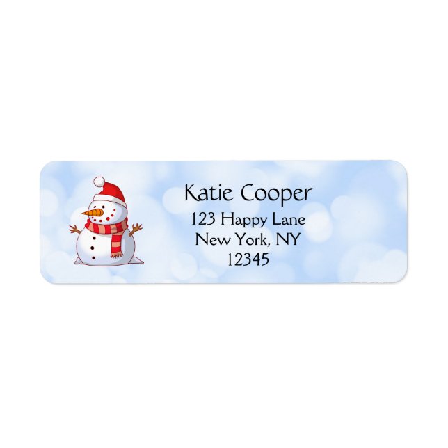 Cute Christmas Snowman (Front)