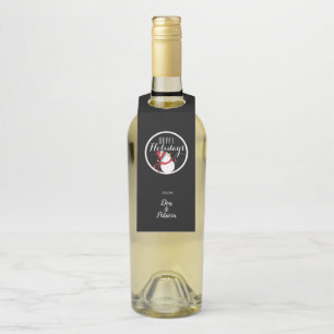 Cute Christmas Snowman Bottle Tag