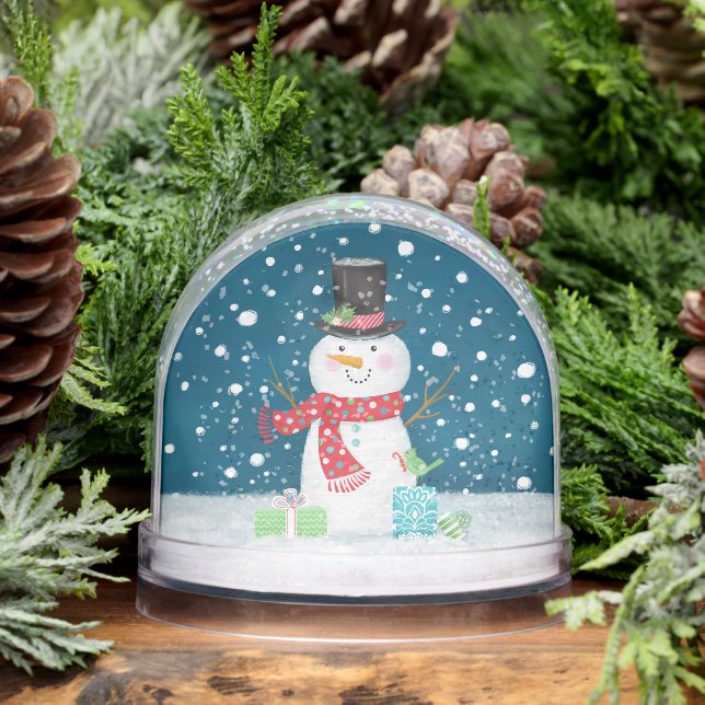 Cute Christmas snowman Family Photo (Hiver)