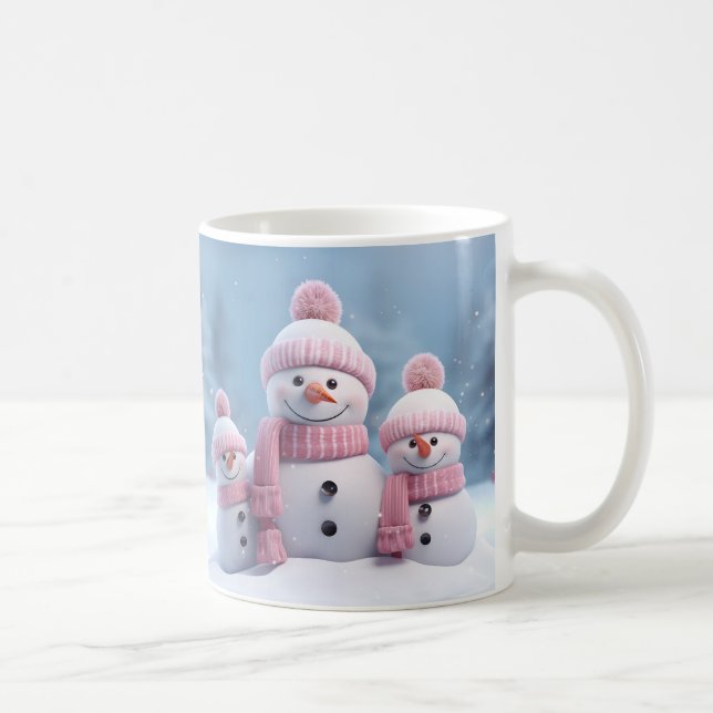 Cute Christmas Snowman Mug | Cozy Winter Mug  (Right)