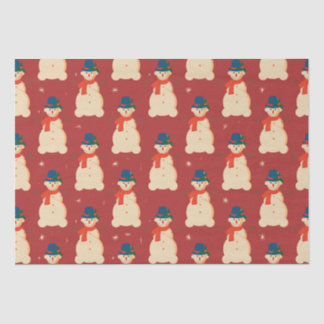 Cute Christmas Snowman  Tissue Paper
