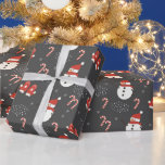Cute Christmas Snowman Wrapping Paper<br><div class="desc">Wrapping Paper
Cute Christmas Snowman
Traditional
Christmas/Festive/Holidays/Unique
Customizable</div>