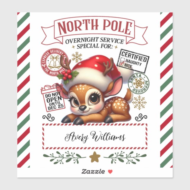 Cute Christmas Special Delivery From Santa (Sheet)