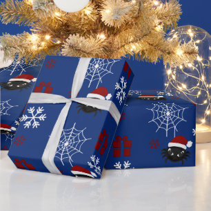 Cute Christmas Spider Personalized Wrapping Paper